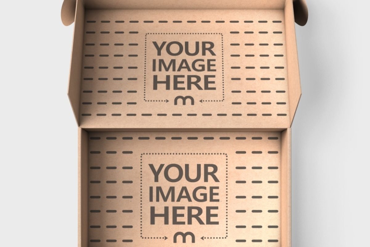 open-kraft-mailer-box-top-view-mockup